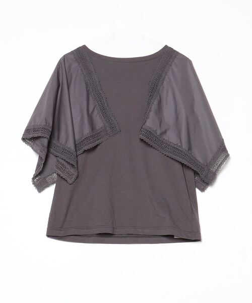 「RUIRUE BOUTIQUE」 半袖ブラウス X-LARGE グレー レディース_画像2