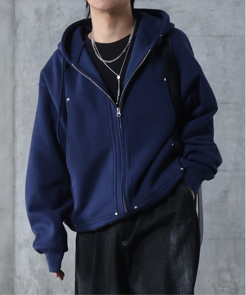 Confirm（コンファーム） パーカー AW ダブルポケット スタッズ