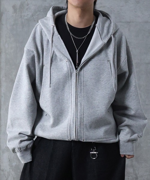 Confirm（コンファーム） パーカー AW ダブルポケット スタッズ