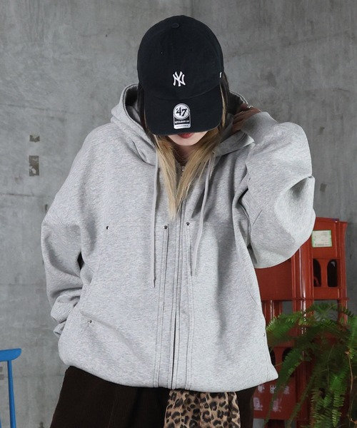 Confirm（コンファーム） パーカー AW ダブルポケット スタッズ