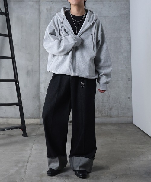 Confirm（コンファーム） パーカー AW ダブルポケット スタッズ