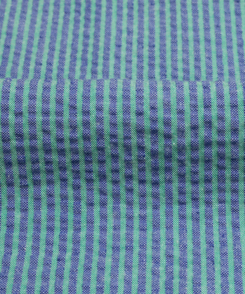 「Pitta Re:)」 半袖シャツ S ブルーグリーン メンズ_画像4