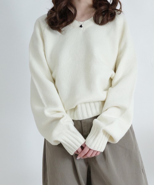 ニット セーター Vネック ニットトップス新色追加 レディース