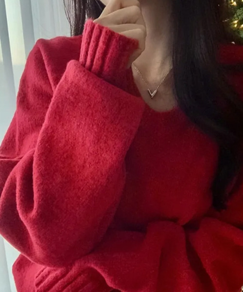 ニット セーター Vネック ニットトップス新色追加 レディース