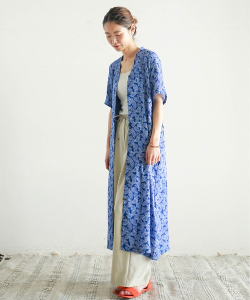 「NOMBRE IMPAIR」 半袖ワンピース FREE ブルー レディース_画像6