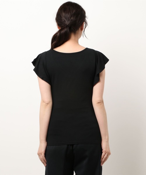 「DURAS」 半袖カットソー FREE ブラック レディース_画像3