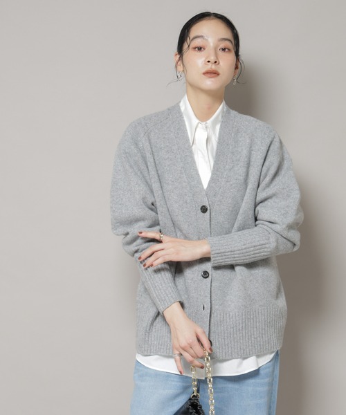 NANO universe（ナノ・ユニバース） カーディガン AQUAウールカシミヤV