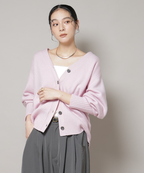 NANO universe（ナノ・ユニバース） カーディガン AQUAウールカシミヤV