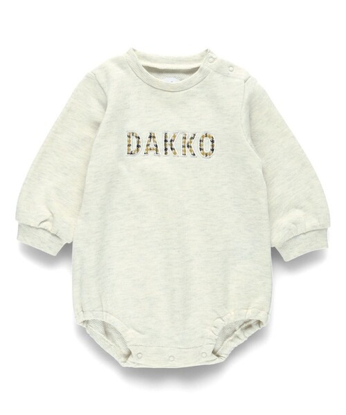 branshes（ブランシェス） ベビー服 ロンパース ロゴアップリケ裏毛