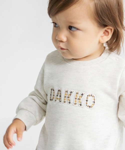 branshes（ブランシェス） ベビー服 ロンパース ロゴアップリケ裏毛