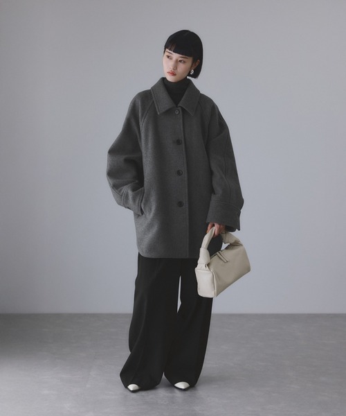 ADAM ET ROPE'（アダムエロペ） ステンカラーコート コート Super140