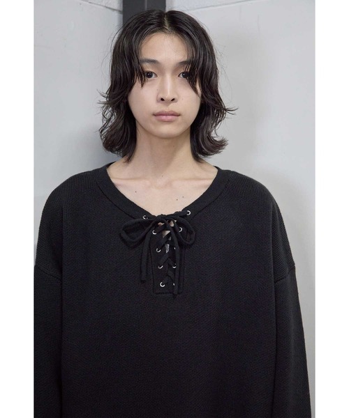 Heart Tattoo セーター ニット lace up BIG knit / レースアップBIG