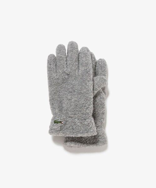 LACOSTE（ラコステ） 手袋 リサイクル紡毛パイルグローブ レディース