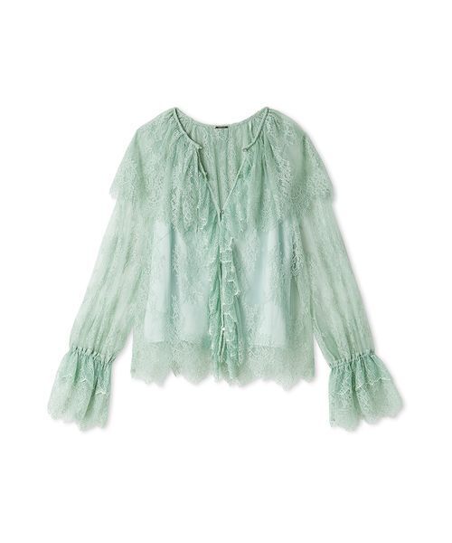 FRAY I.D（フレイ・アイディー） ブラウス シャツ ラッフルカラー