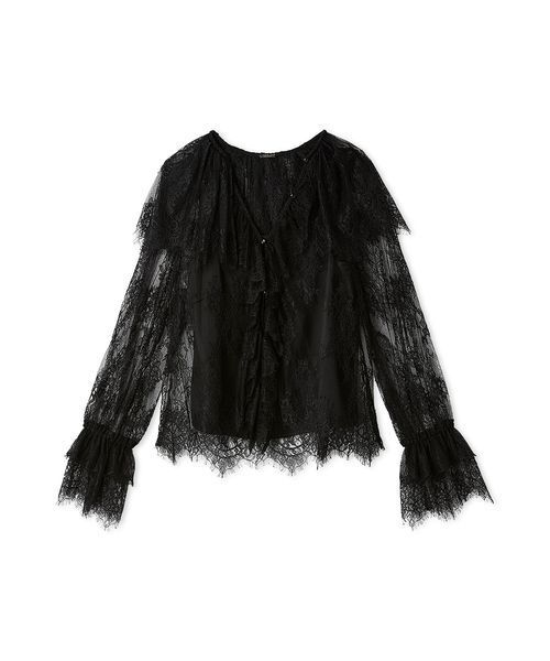 FRAY I.D（フレイ・アイディー） ブラウス シャツ ラッフルカラー