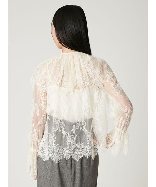 FRAY I.D（フレイ・アイディー） ブラウス シャツ ラッフルカラー