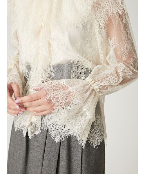 FRAY I.D（フレイ・アイディー） ブラウス シャツ ラッフルカラー