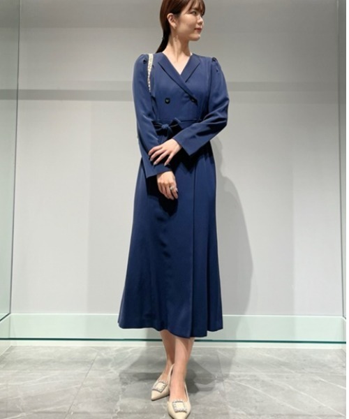 CELFORD（セルフォード） 長袖ワンピース 36 ネイビー レディース