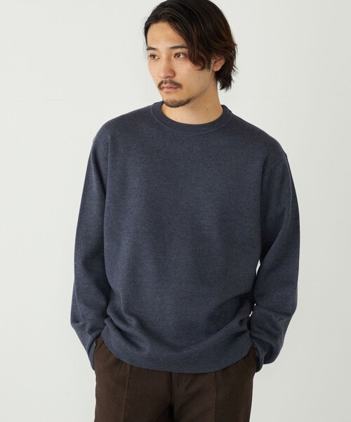 トップス 24ss BIO LAYERED sweat XTFGJ10J3 裏起毛 コットンライク ハイネック ジップアップ (単品)