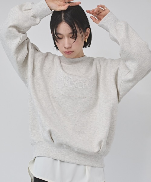 hunch（ハンチ） トレーナー スウェット 裏起毛 フロッキーロゴ