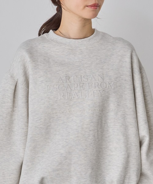 hunch（ハンチ） トレーナー スウェット 裏起毛 フロッキーロゴ