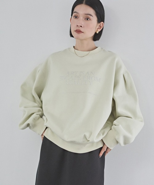 hunch（ハンチ） トレーナー スウェット 裏起毛 フロッキーロゴ