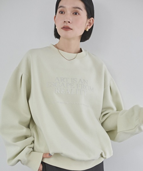 hunch（ハンチ） トレーナー スウェット 裏起毛 フロッキーロゴ