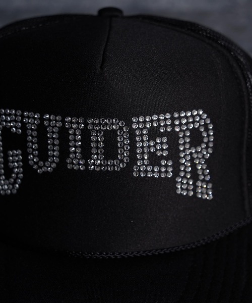 GUIDER ラインストーンメッシュキャップ GUIDER キャップ 帽子 「GUIDER」ラインストーン メッシュキャップ