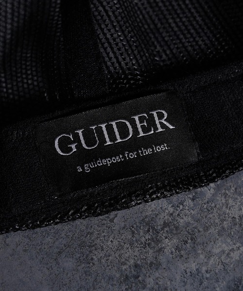 GUIDER ラインストーンメッシュキャップ GUIDER キャップ 帽子 「GUIDER」ラインストーン メッシュキャップ