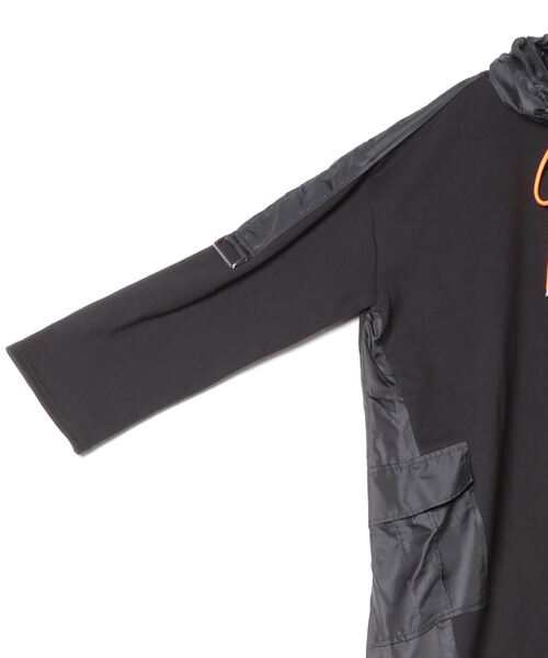 「ESSENTIAL」 長袖ワンピース 36 カーキ レディース_画像3