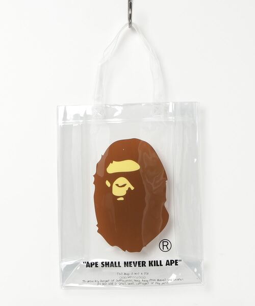A BATHING APE バッグ[即完品][多分レア][最終値下げ] A BATHING APE（アベイシングエイプ） クラッチバッグ FREE ホワイト