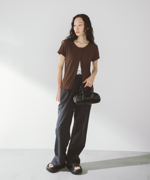 「duei」 半袖カットソー FREE ブラック レディース_画像3