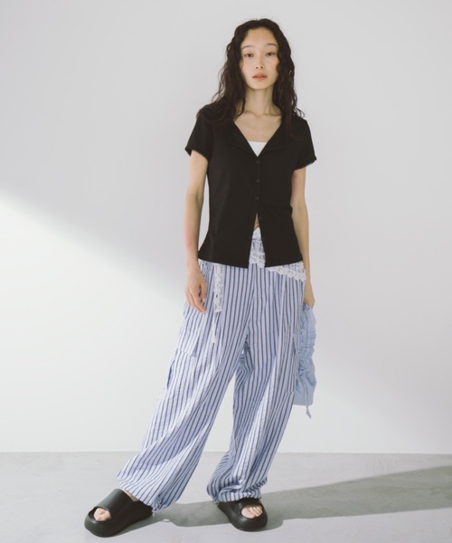 「duei」 半袖カットソー FREE ブラック レディース_画像5