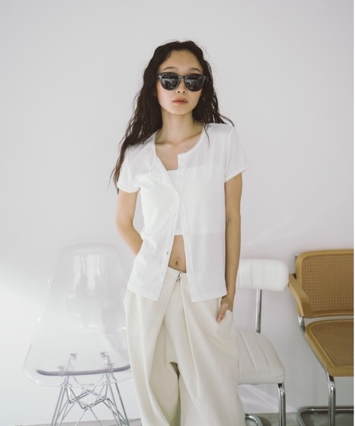 「duei」 半袖カットソー FREE ブラック レディース_画像7