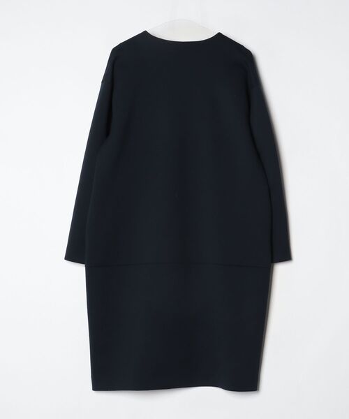 ZUCCa（ズッカ） ノーカラーコート M size ネイビー レディース