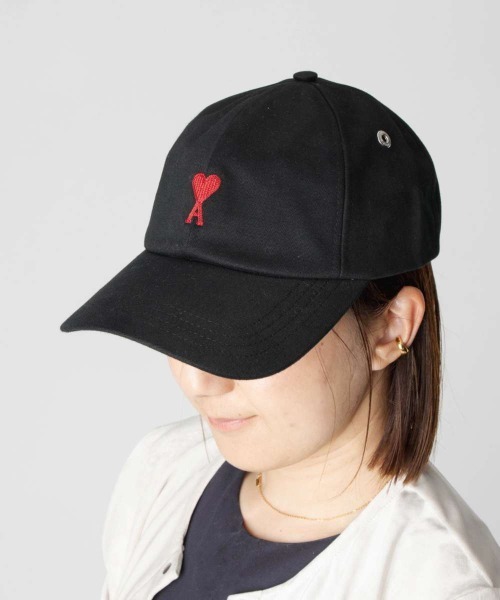 AMI Paris アミパリス アレクサンドルマテュッシ ロゴキャップ ブラック AMI Alexandre Mattiussi キャップ FREE ブラック メンズ : ZOZOTOWN