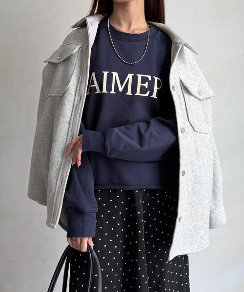 Chez toi（シェトワ） tシャツ ロゴスウェット レディース : ZOZOTOWN