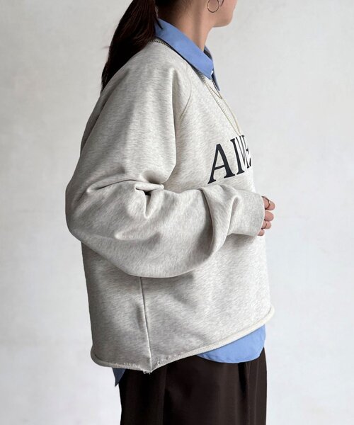とってぃ Chez toi（シェトワ） tシャツ ロゴスウェット レディース : ZOZOTOWN