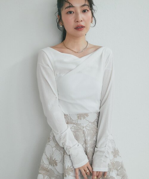 【新品タグ付】ラブティックボンボン ドレープネックプルオーバー La boutique Bonbon（ラブティックボンボン） tシャツ 「完売カラー再