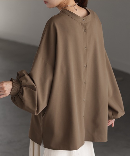 「HUG.U」 長袖ブラウス FREE ホワイト レディース_画像3