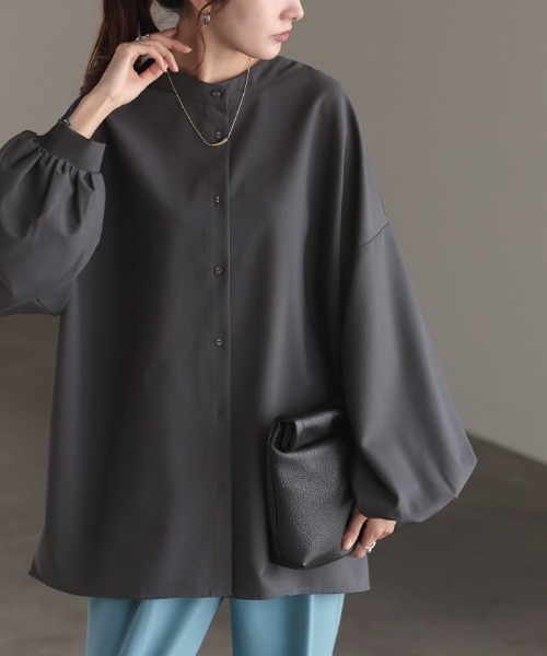 「HUG.U」 長袖ブラウス FREE ホワイト レディース_画像4