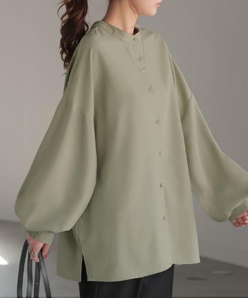 「HUG.U」 長袖ブラウス FREE ホワイト レディース_画像5