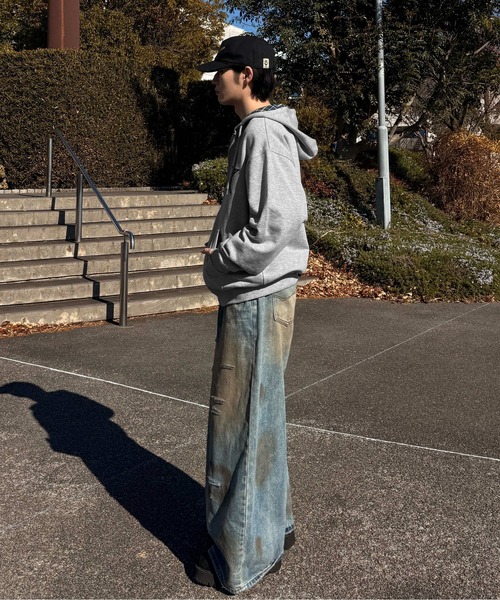 パーカー リバーシブルチェックジップパーカー メンズ レディース