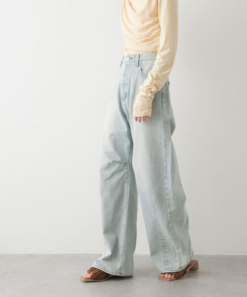 「SENSE OF PLACE by URBAN RESEARCH」 デニムパンツ SMALL グレー レディース_画像3