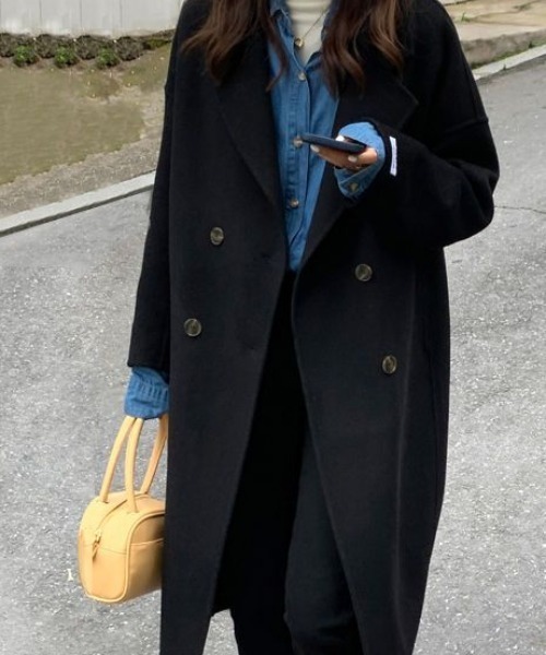 「cammie」 チェスターコート L オフホワイト レディース_画像5