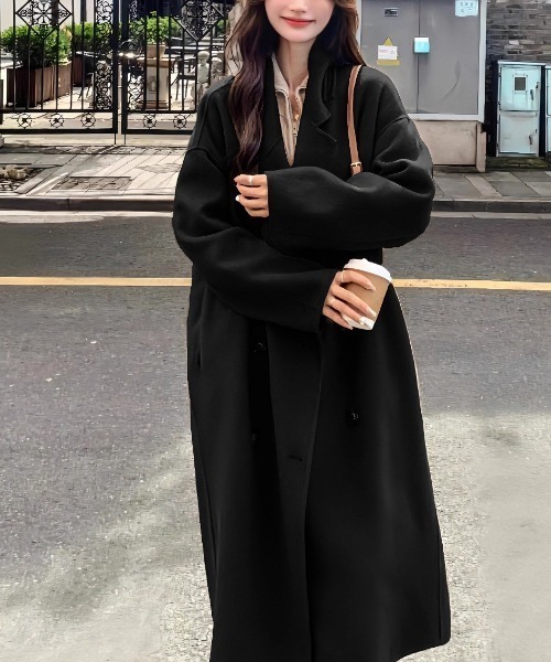 「cammie」 チェスターコート L オフホワイト レディース_画像6