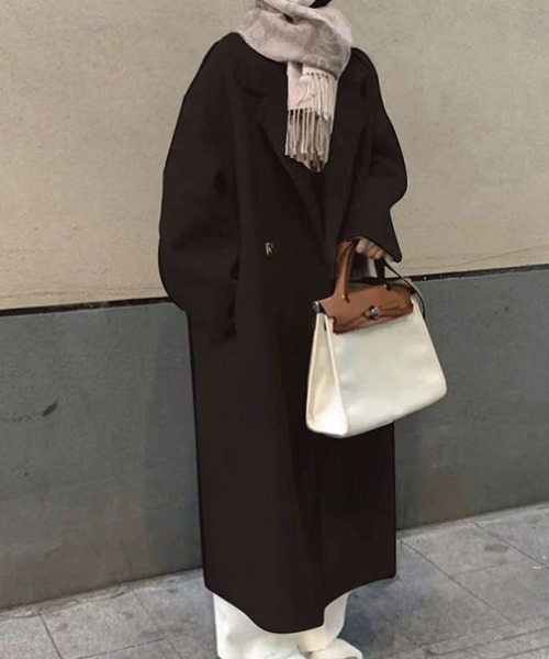 「cammie」 チェスターコート L オフホワイト レディース_画像8