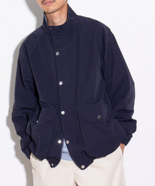 「GLOSTER」 ブルゾン L ネイビー メンズ_画像5