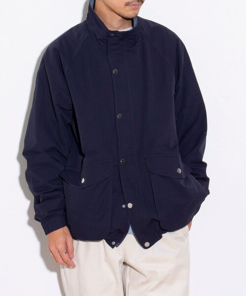 「GLOSTER」 ブルゾン L ネイビー メンズ_画像8