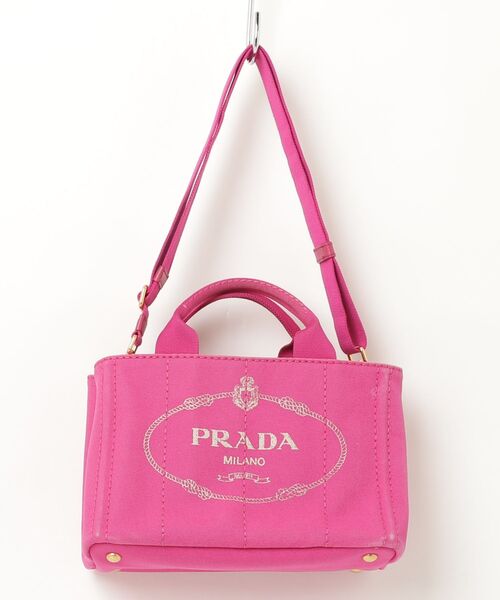 PRADA(プラダ) カナパ 2WAYバッグ - ピンク レディース PRADA(プラダ) カナパ 2WAYバッグ - ピンク レディース